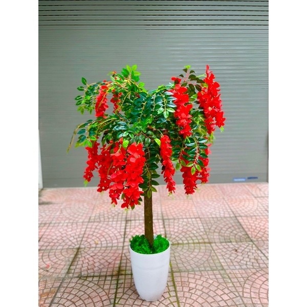 Chậu cây bồ công anh giả - Size 140cm - Cây giả, hoa lụa trang trí nhà cửa