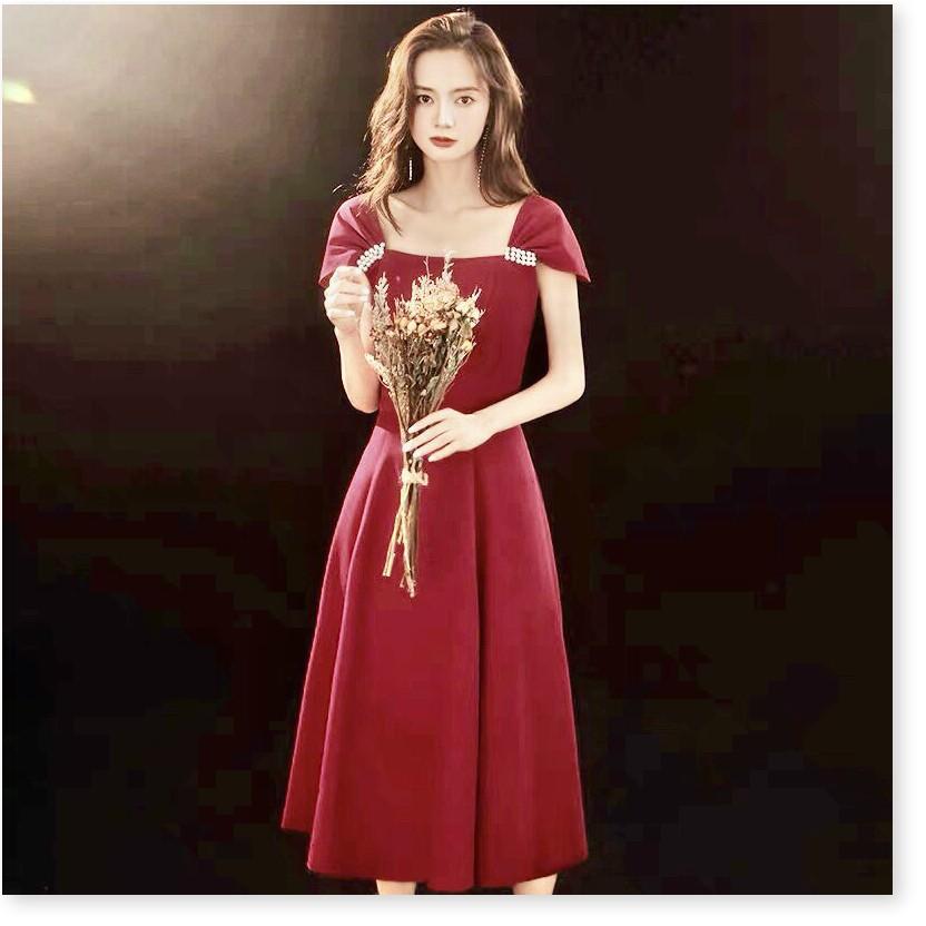 ĐẦM UMI ĐÍNH NGỌC ĐỎ TRƠN NHƯNG KHÔNG KÉM PHẦN QUAN TRỌNG 1HIT1 FASHION