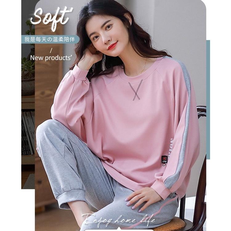 Bộ đồ mặc nhà nữ thu đông dài tay, bộ ngủ nữ cotton 100% mềm mịn đẹp