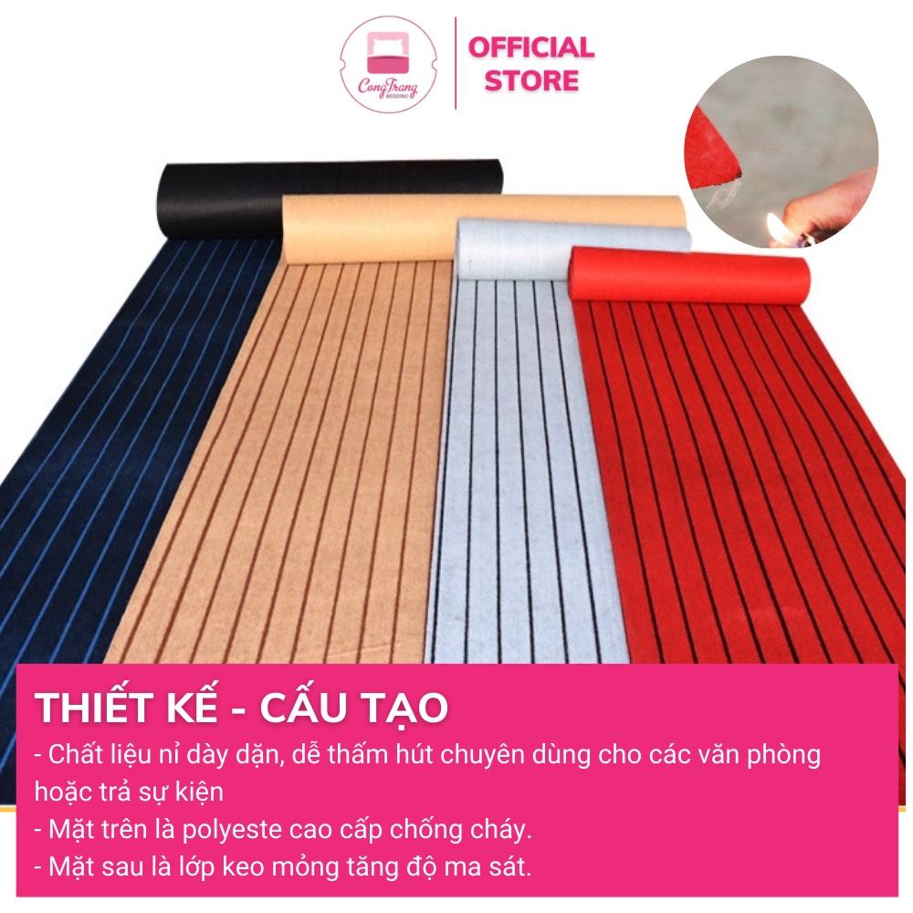 Một mét vuông thảm trải sàn sự kiện một màu đế mỏng chống cháy - Khổ ngang 2 mét