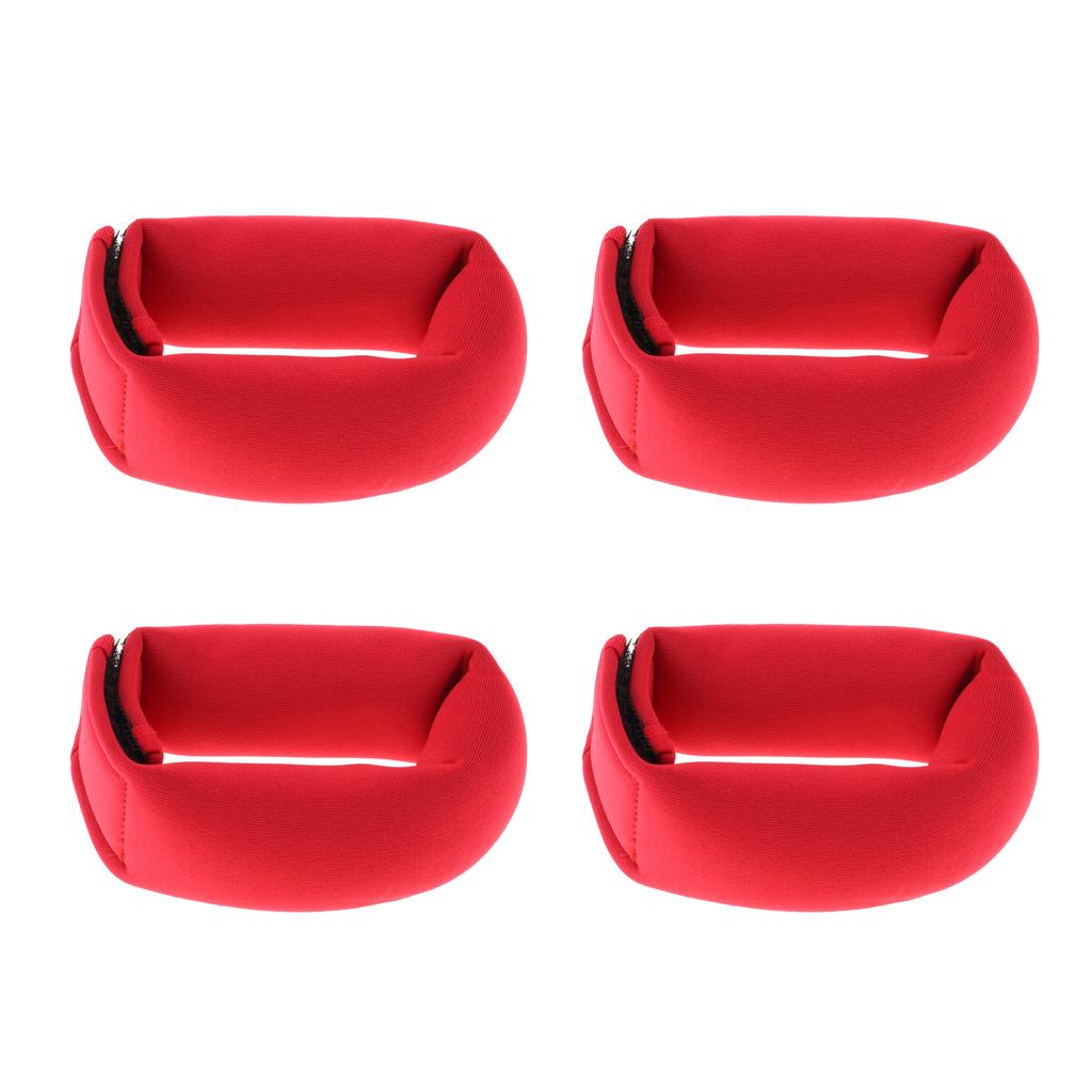 4 Pack Wrist Ankle Weight Weights Trainer Sandbag Soft Hand Leg Bracelet