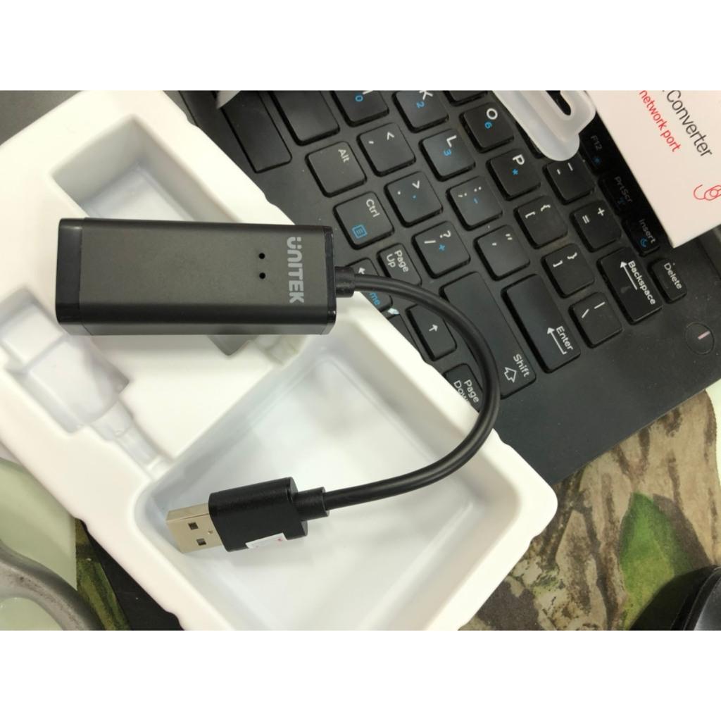 CÁP USB 3.0 -&gt; LAN UNITEK (Y-3470BK) - HÀNG CHÍNH HÃNG