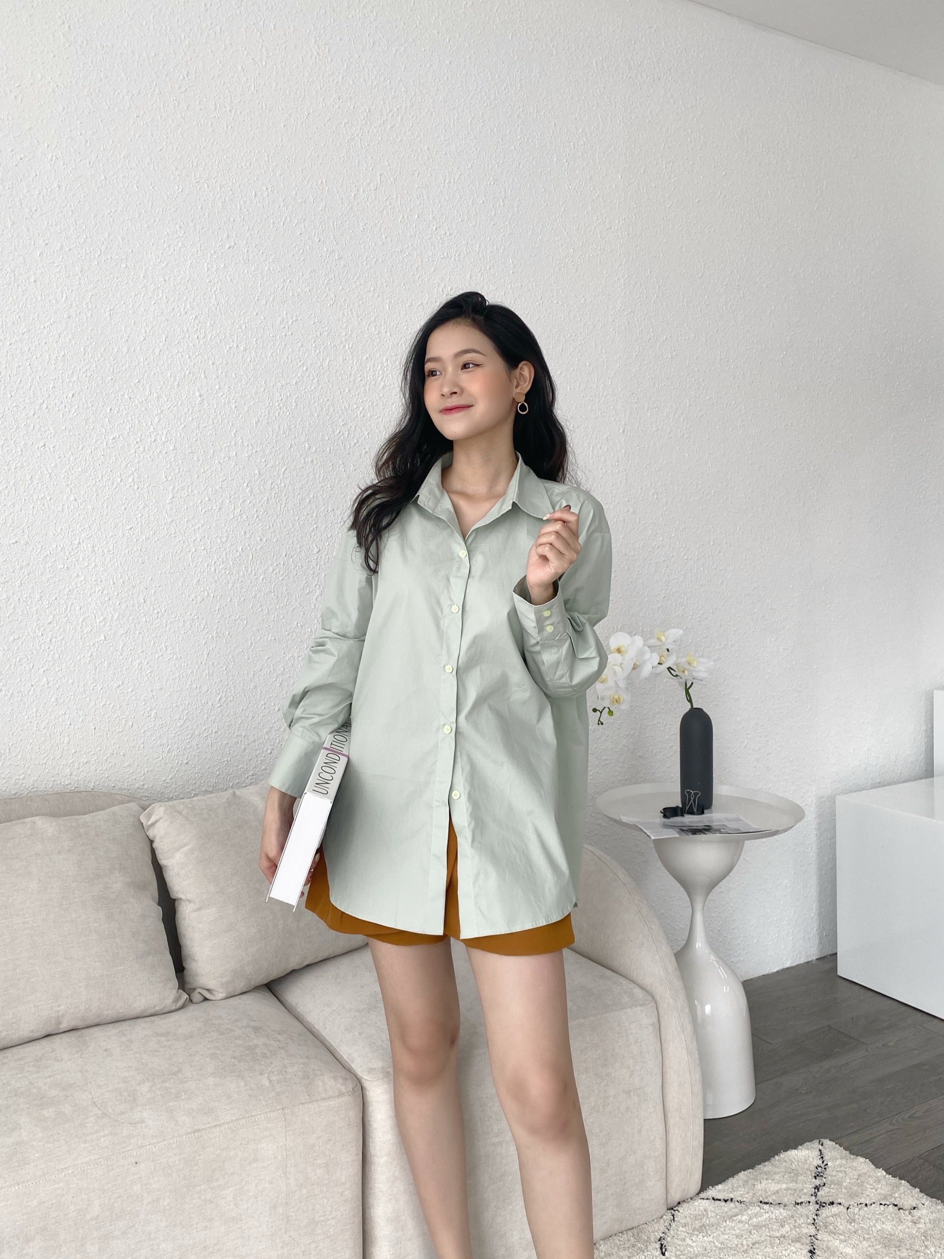 YU CHERRY | Áo nữ Basic Cotton Shirt YA381