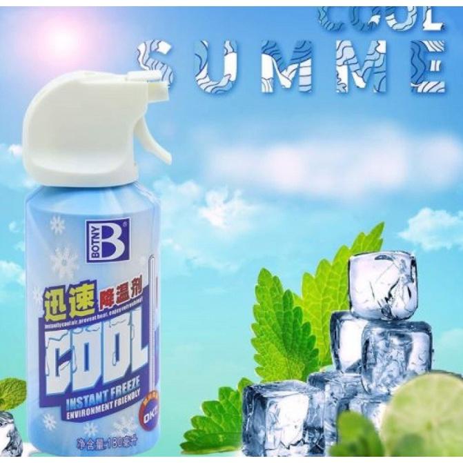 Bình Xịt Làm Lạnh Nhanh Tức Thời, Khử Mùi Hiệu Quả Cho Ô Tô Xe Máy Loại 180ml AT0100