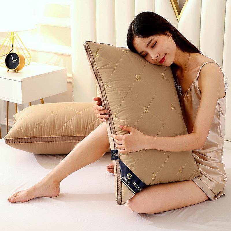 Bán 48*74Cm Dày Gối Lông Vũ Xuống Nhung Ruột Gối Bộ Chăn Ga Đồng Màu Gối Bên Trong Khách Sạn phòng Ngủ Trang Trí Nhà