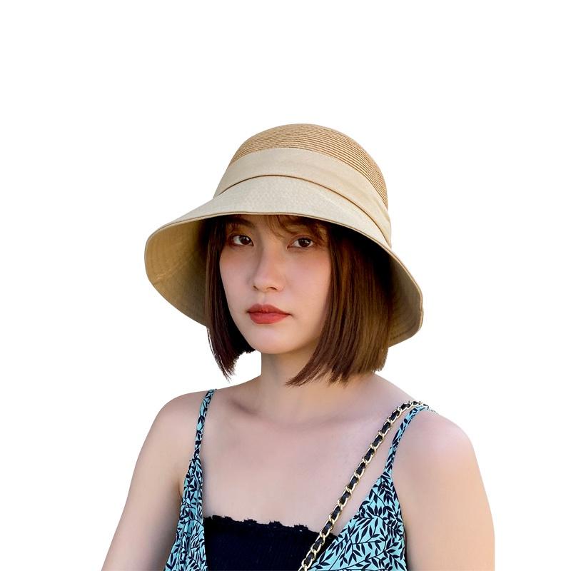 Nón Bucket Nữ / Nón Rộng Vành Nữ / Mũ Cói Rộng Vành / Nón Chống Nắng / Mũ Trùm Đầu Chống Nắng / Nón Vành Rộng Chống Tia UV Thời Trang Dành Cho Nữ