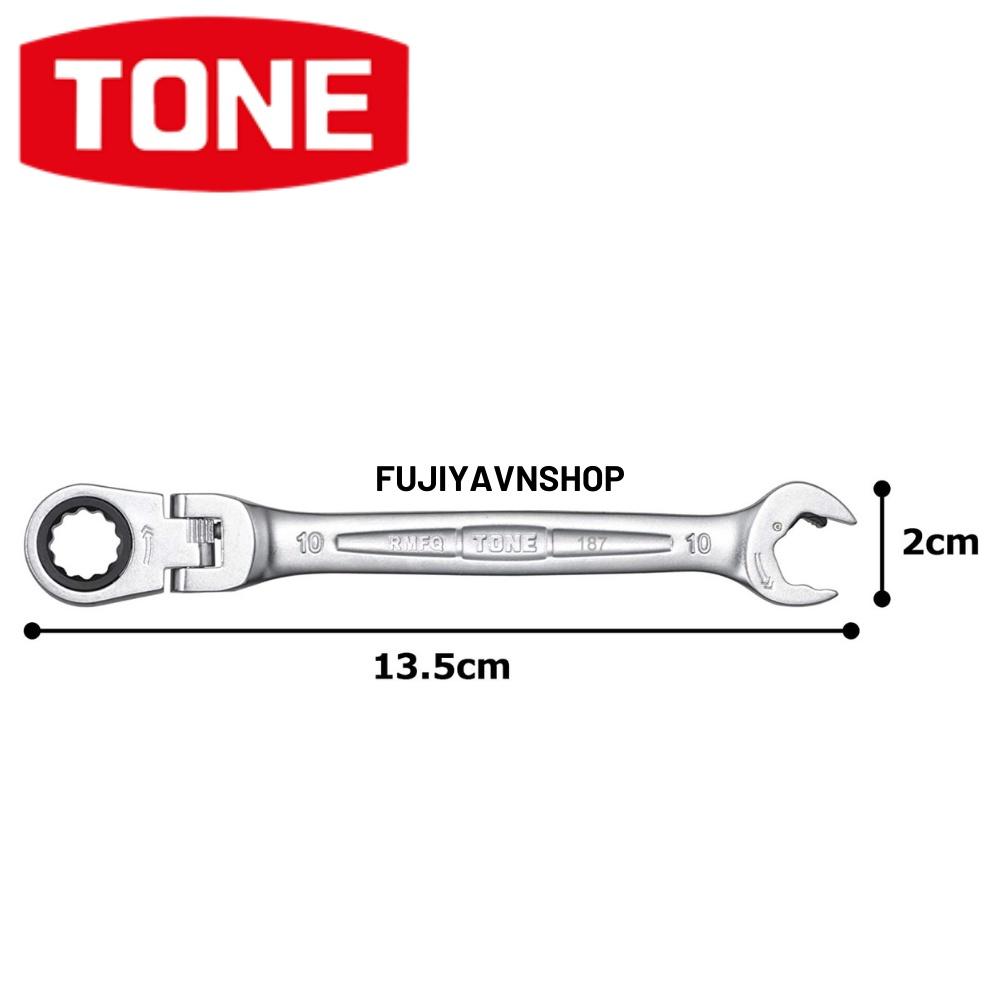 Cờ lê đầu chòng cơ cấu ratchet Tone RMFQ-10