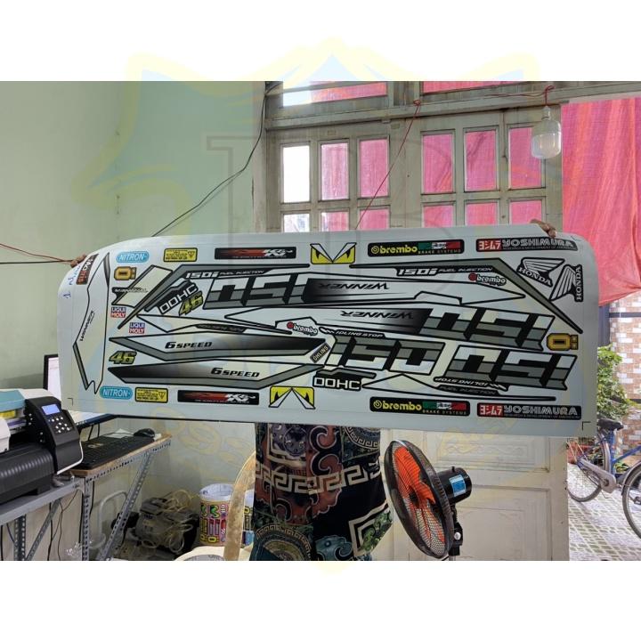 Tem rời xe winner v1 đen nhám