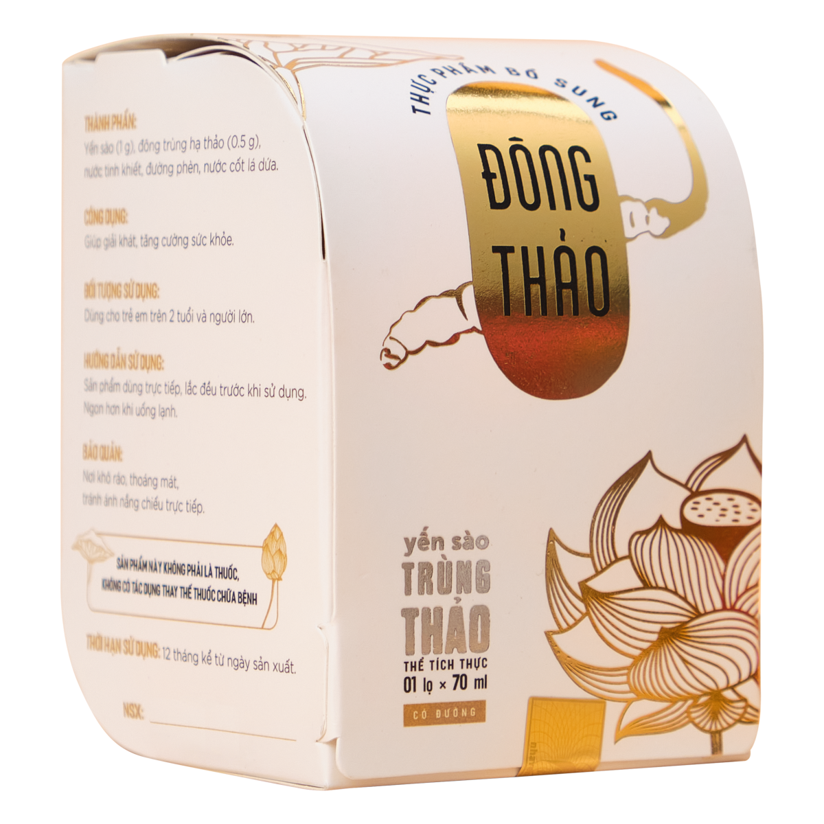 Thùng 30 Lọ Nước Yến Sào Đông Trùng Hạ Thảo - Nhà Yến Nha Trang - Hộp 1 Lọ - Tổ Yến Chưng Sẵn - Nước Yến Chưng Sẵn - Hàng Chính Hãng