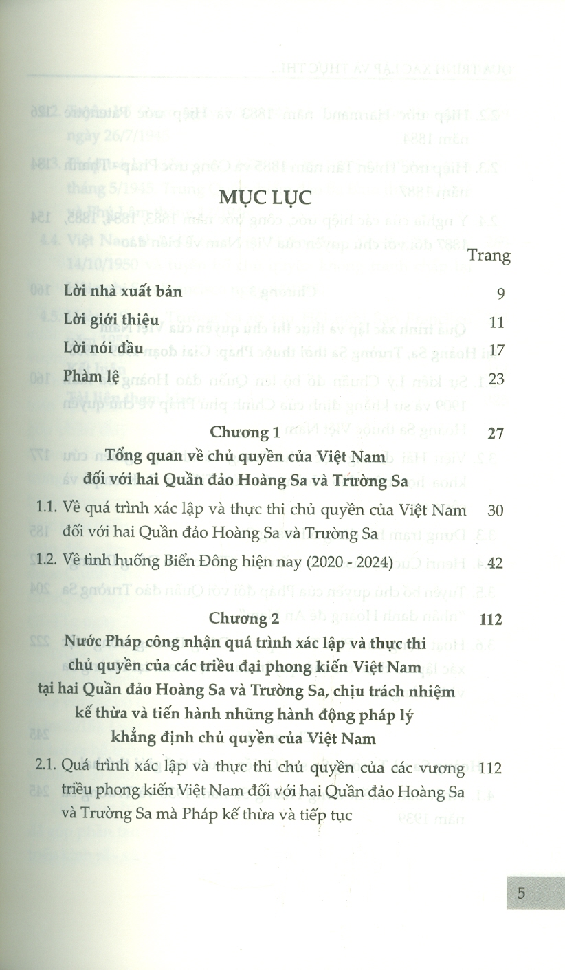 Quá Trình Xác Lập Và Thực Thi Chu Quyen Của Việt Nam Tại Hoàng Sa, Trường Sa Thời Thuộc Pháp