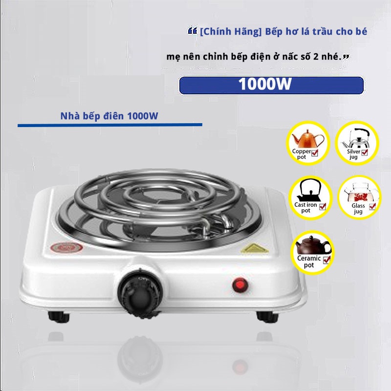 Bếp Điện Hơ Lá Trầu Cho Bé Và Hơ Trầu - Muối Cho Mẹ