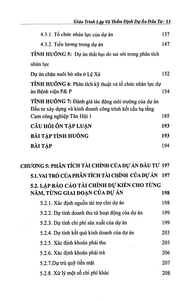 GIÁO TRÌNH LẬP VÀ THẨM ĐỊNH DỰ ÁN ĐẦU TƯ (TBL2)
