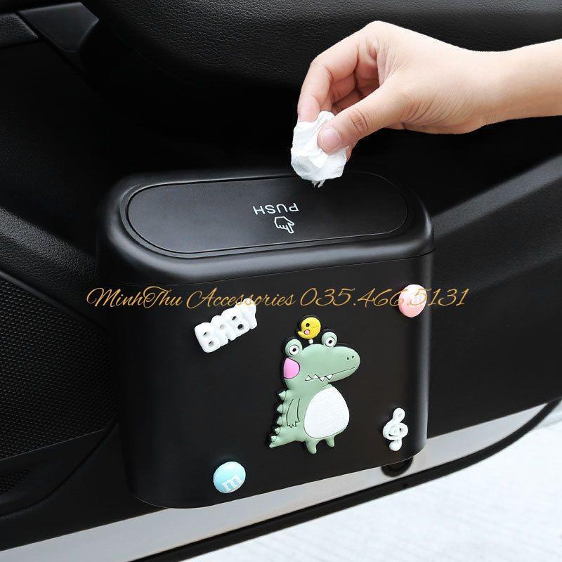 Thùng Rác Mini Đa Năng Dễ Thương Tiện Dụng Cho Xe Hơi
