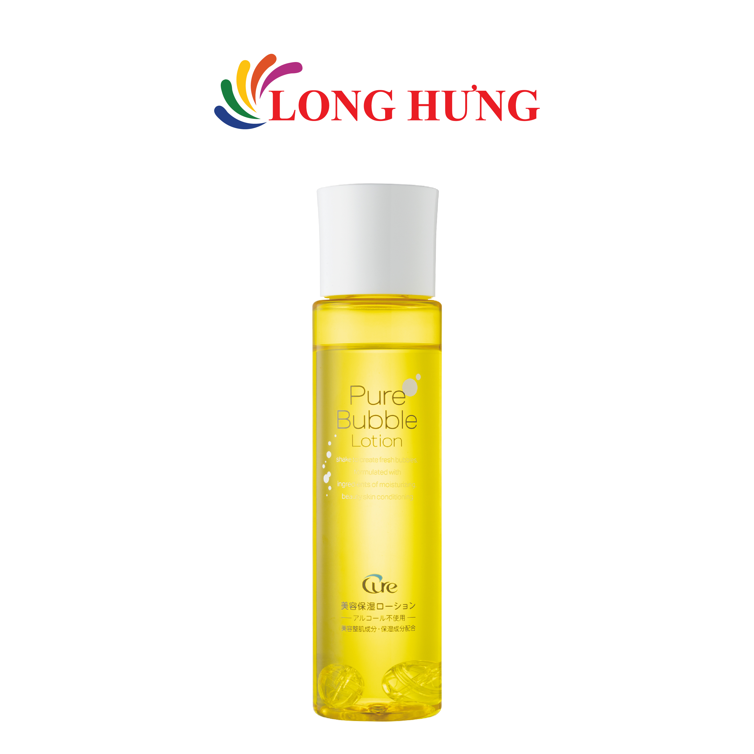 Nước hoa hồng Cure Pure Bubble Lotion (190ml) - Hàng chính hãng