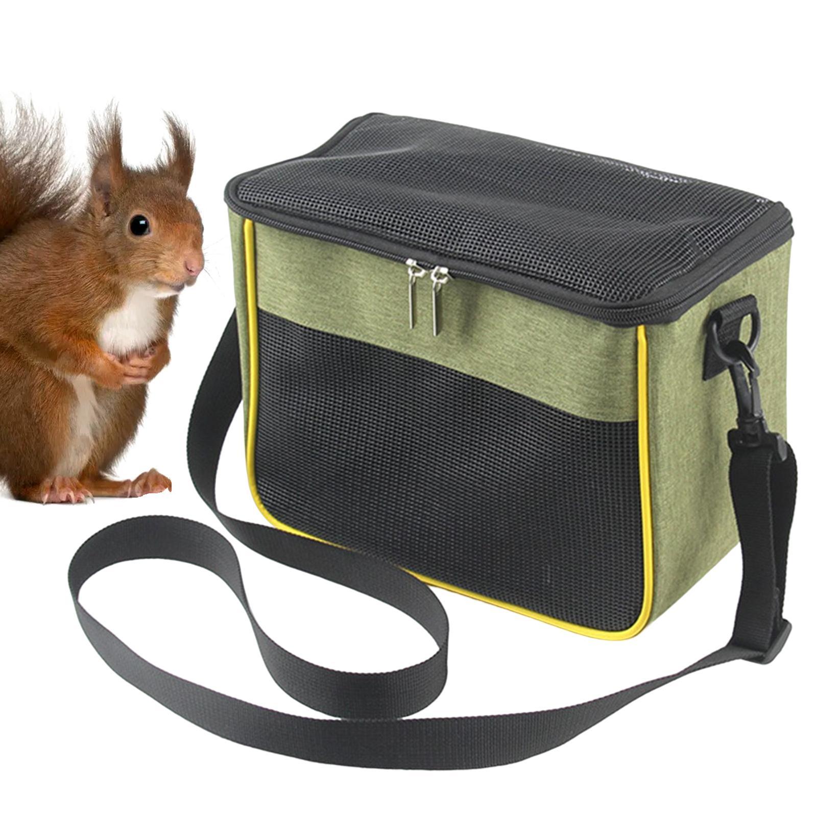 Portable Hamster Carrier Pouch Shoulder Bag with Removable Mat Guinea  Travel Bag for Kitten