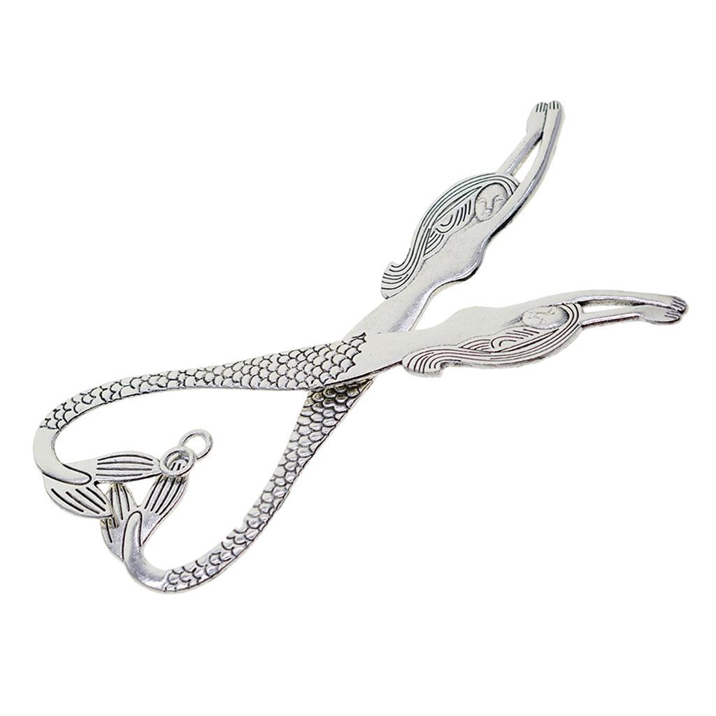 10x  Mermaid  Books Book  With Hole   Findings