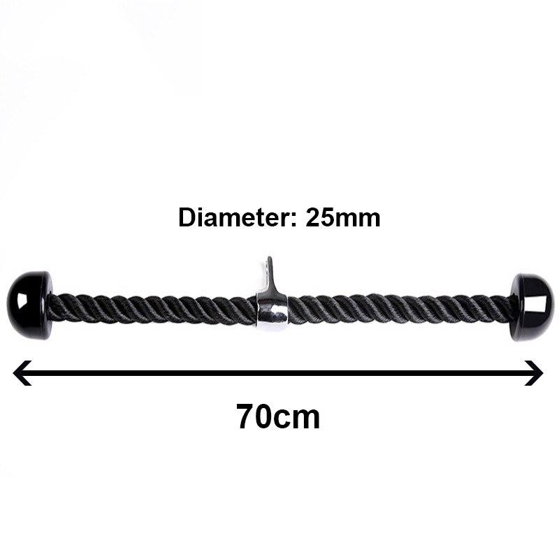 Triceps Rope Pull Down Heavy Duty Muscle Training Fitness Body Building Exercise Gym Workout Durable Non-Slip Sport Accessories