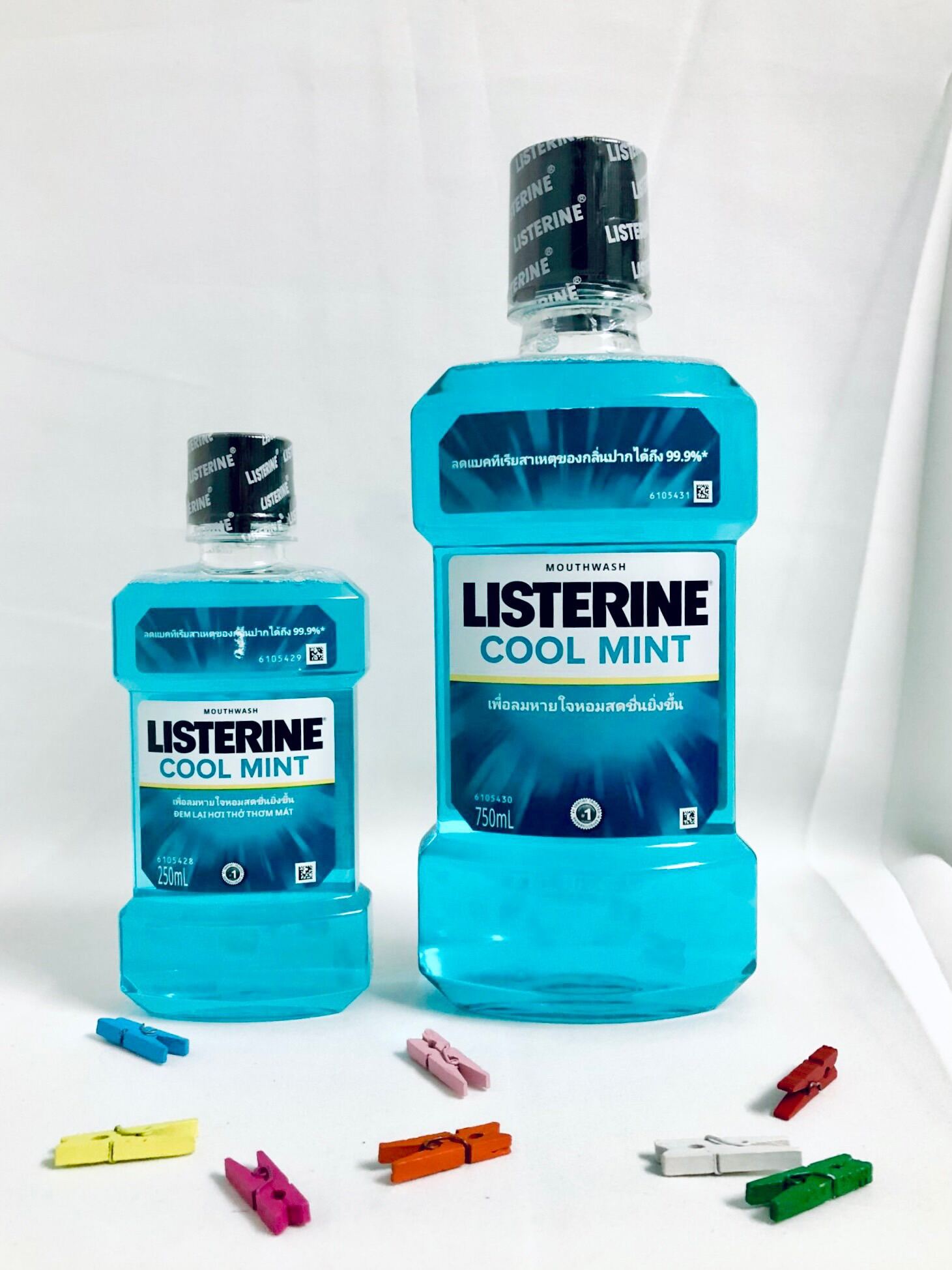 Combo 2 Nước súc miệng Listerine Cool Mint Hương Bạc Hà 750ml và 250ml