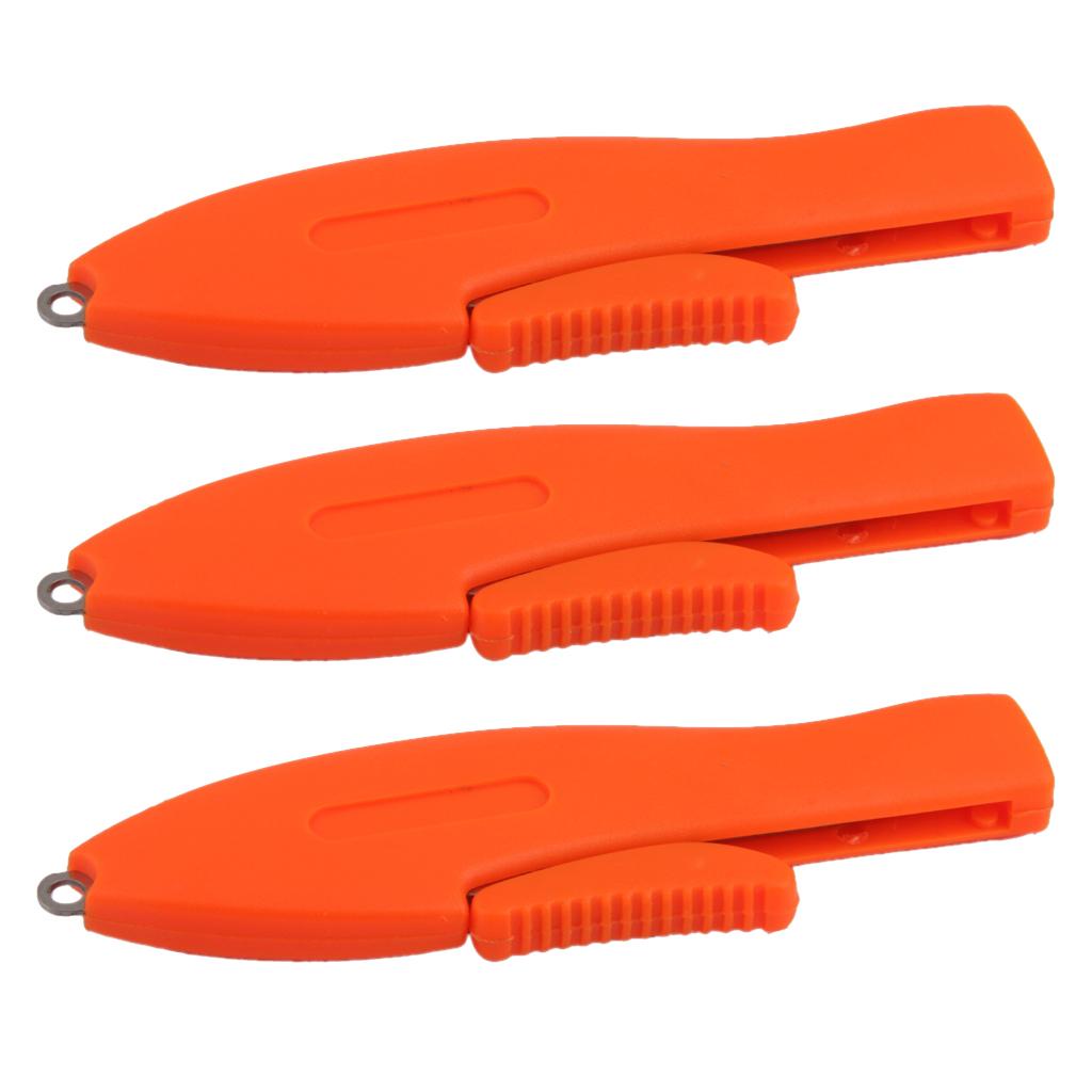 3pcs Stainless Steel Fishing Line Scissor Folding Sewing String Cutter Snips Tools