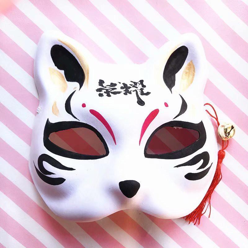 Mặt Nạ Cáo Hóa Trang Halloween bắt mắt Nhật Bản Anime Manga Otaku Mặt nạ cáo vẽ_14 (Mask fox)- đạo cụ cosplay