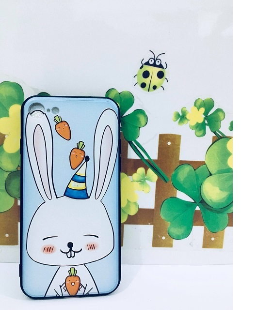 Ốp lưng thỏ carot dành cho Iphone 7 8 7 plus 8 plus