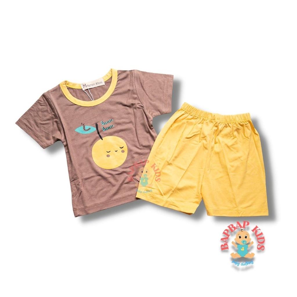 Bộ Cộc Tay Cho Bé Trai, Bé Gái BAPBAP Vải Thun Lạnh Minkymom Họa Tiết Hoạt Hình Dễ Thương, Đồ Bộ Trẻ Em Mặc Nhà CTHH