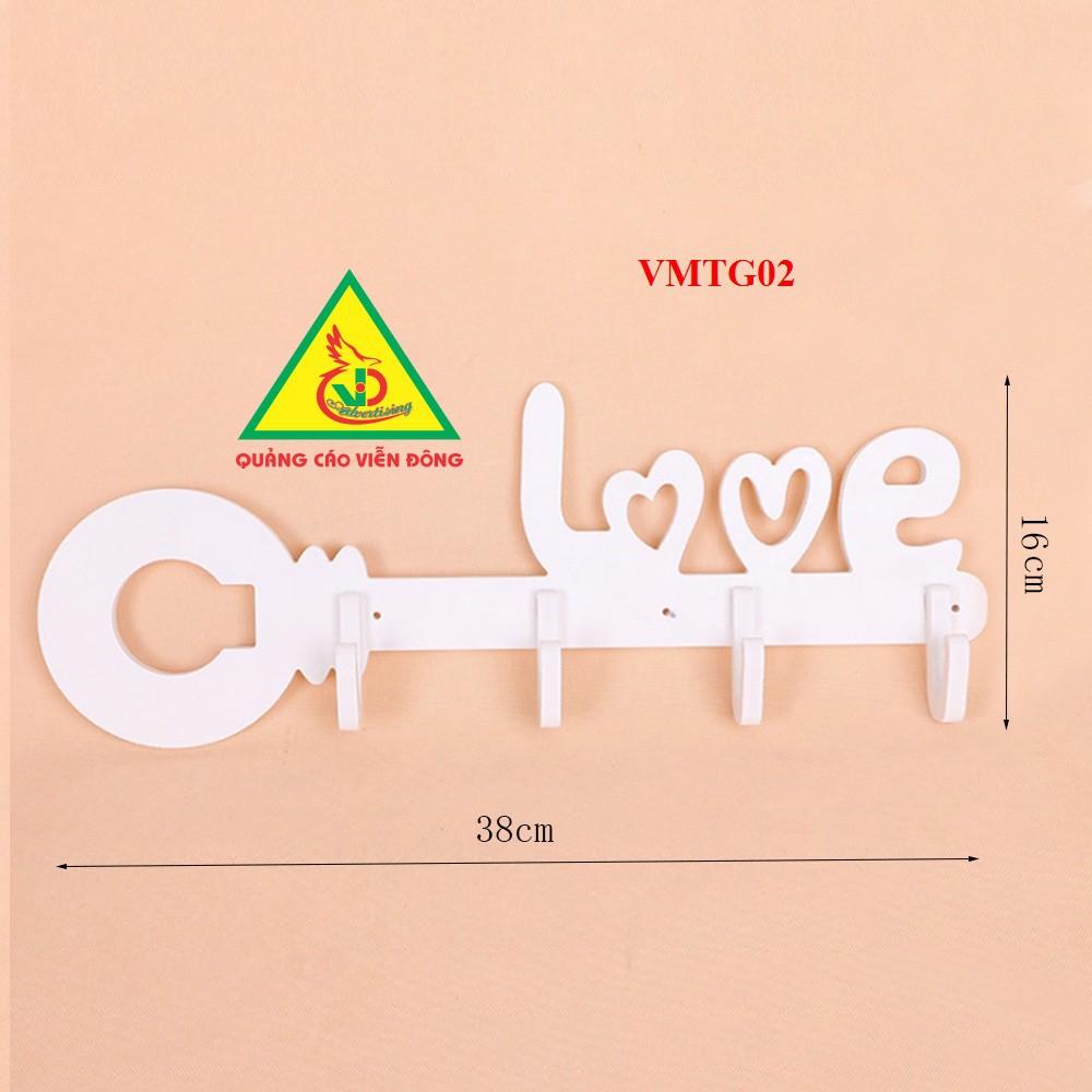 Set 2 Móc treo tường đa năng LOVE