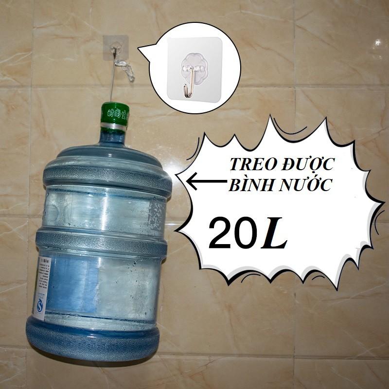 Móc Dán Tường Siêu Dính Chịu Lực 10 KG Trong Suốt