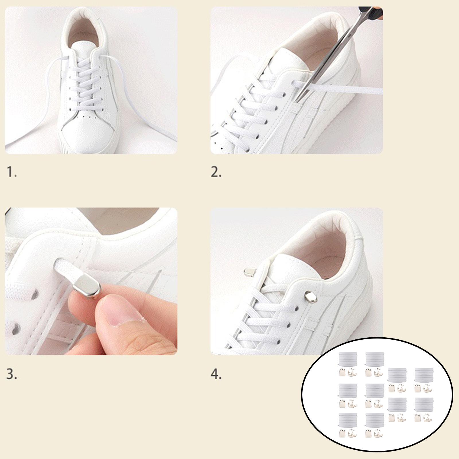Elastic Lock Lace System Lock Shoe Laces Shoelaces Runners Kids Older