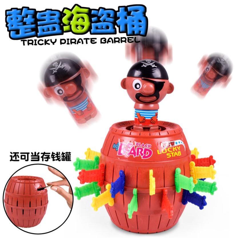 Đồ Chơi Đâm Hải Tặc, Thùng Cướp Biển Thú Vị, Đồ Chơi Cho Bé