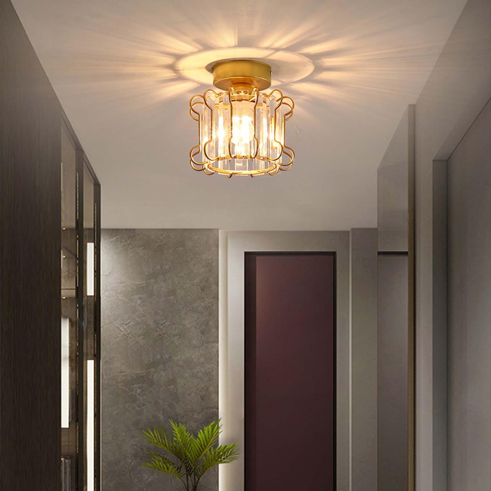 Modern Ceiling Lights Living Room Hallway Lighting E27 Base Front Porch Home Deocoration Ceiling Lamp Glass Minimalist Light Fixture