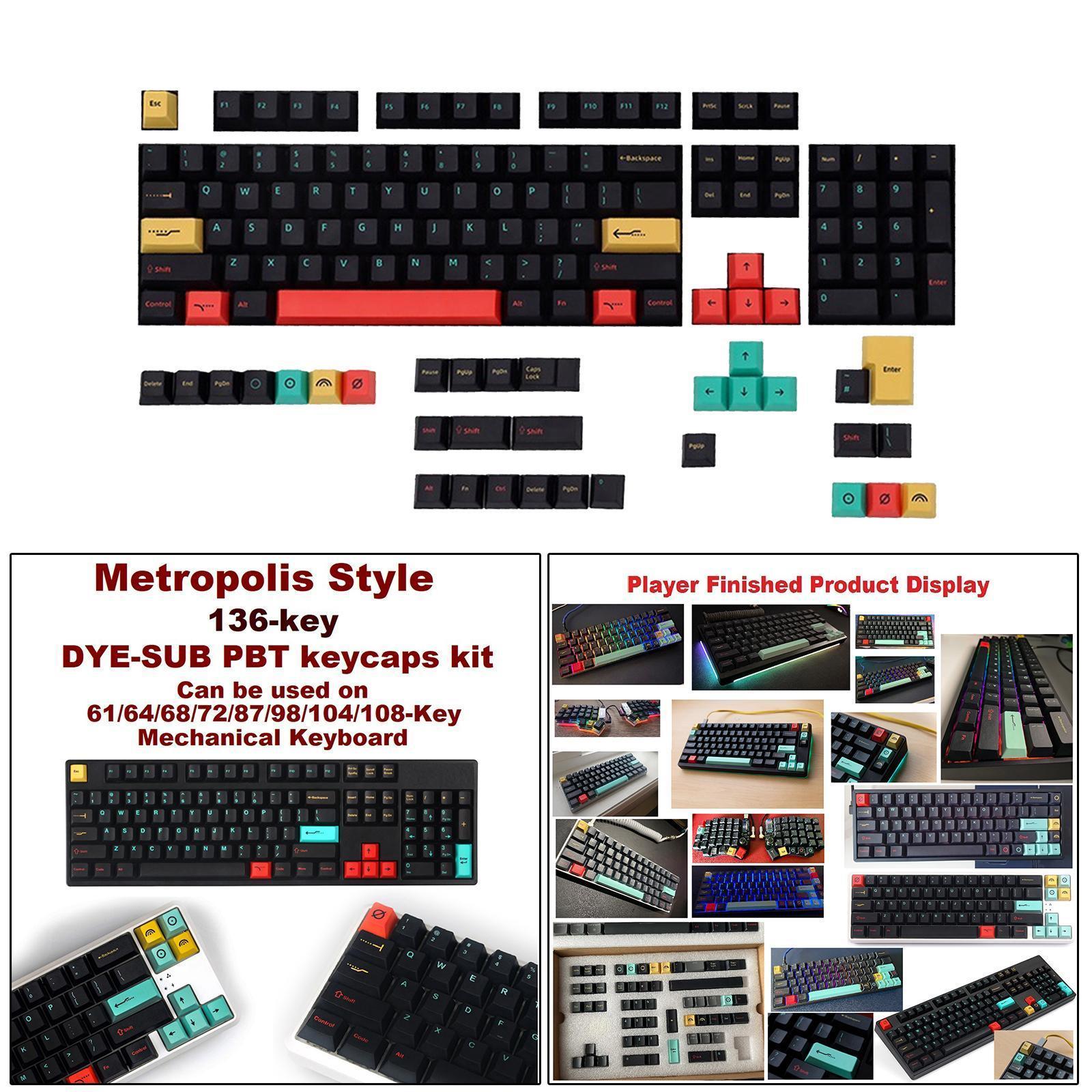 135 Keys  Sea Keycap  sublimation PBT Keycap For   Keyboards