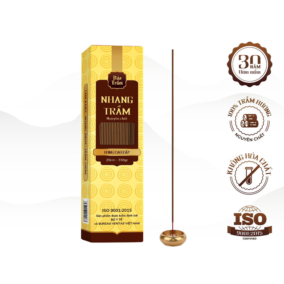 Nhang Trầm Hương Bảo Trầm, Cao Cấp 30cm/ 40cm