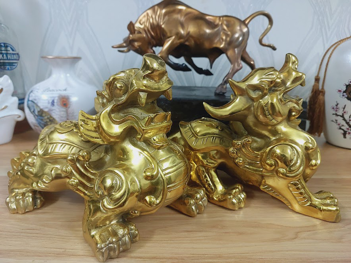 Cặp tỳ hiu phong thủy mỹ nghệ
