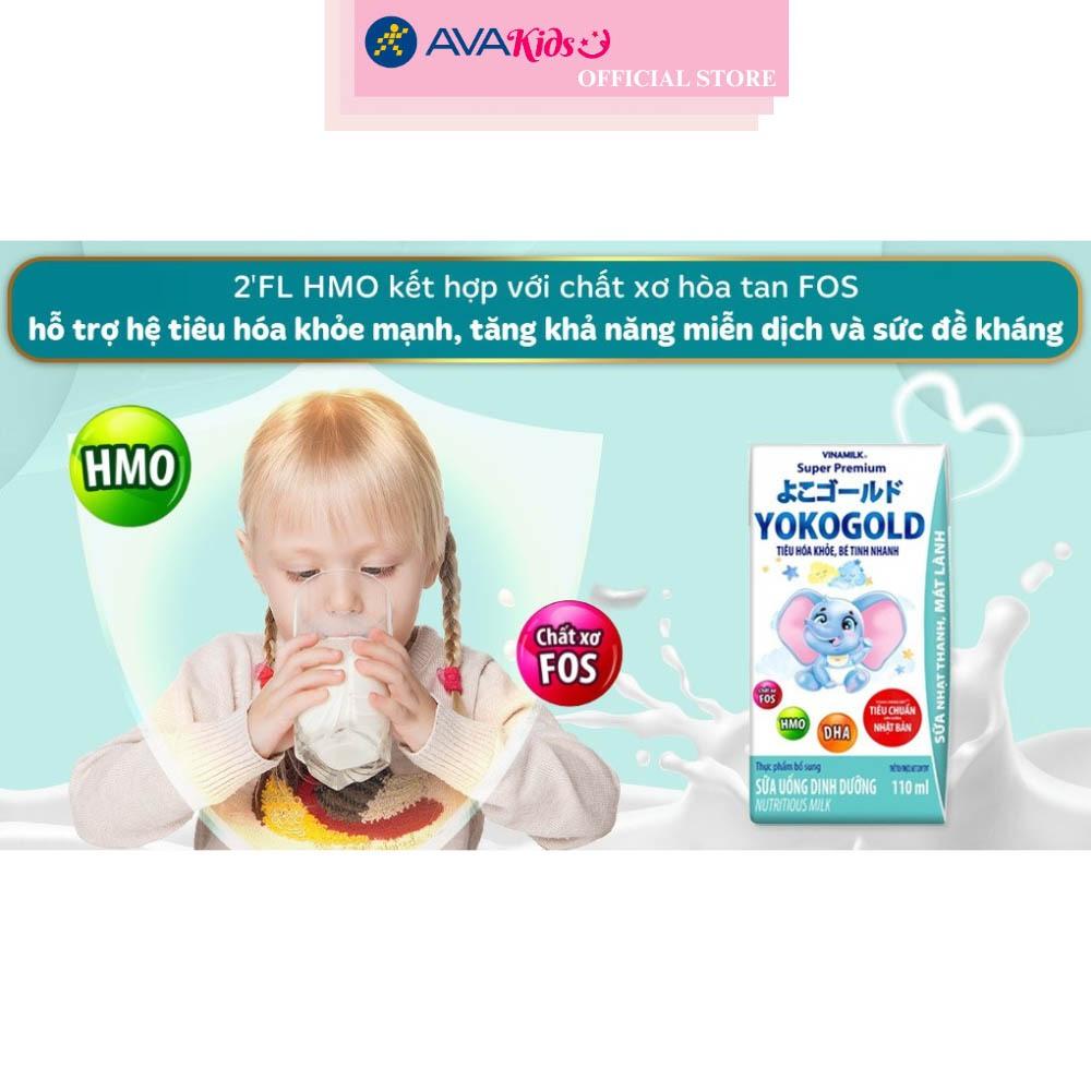 Thùng 48 hộp sữa pha sẵn Vinamilk YokoGold hộp 110 ml (từ 1 tuổi)