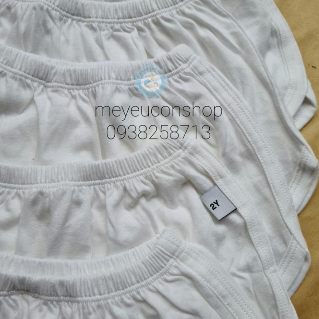 (5-15kg) QUẦN ĐÙI THỂ THAO COTTON TRẮNG MIATOP CHO BÉ