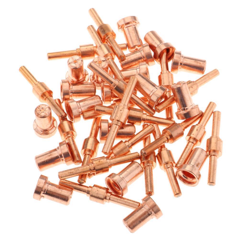 40pcs 40A Extended Plasma Cutting Consumables Torch Nozzle