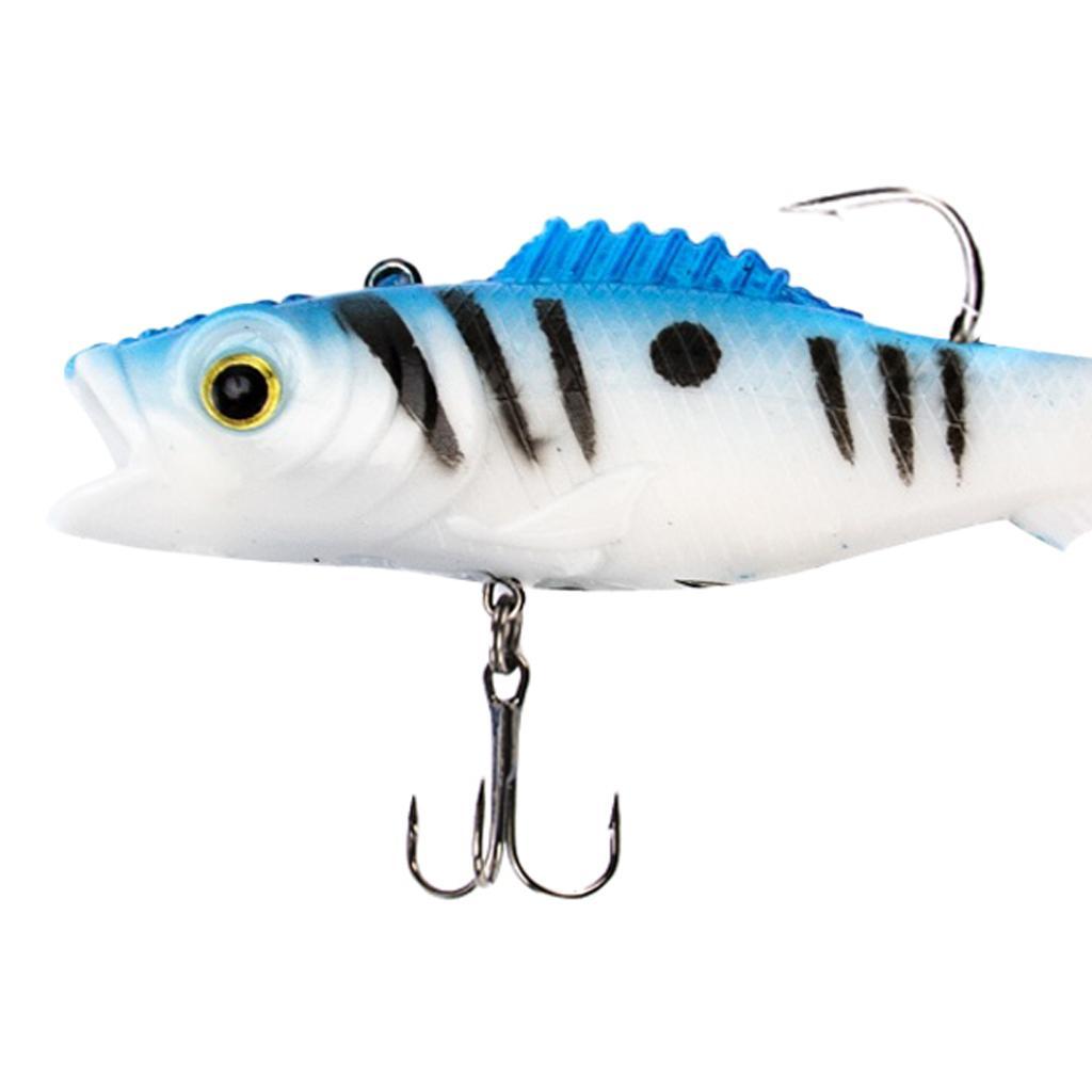 3Pcs Lifelike 3D Eyes Simulation Soft Fishing Lure 12cm Artificial Bait Swimbaits