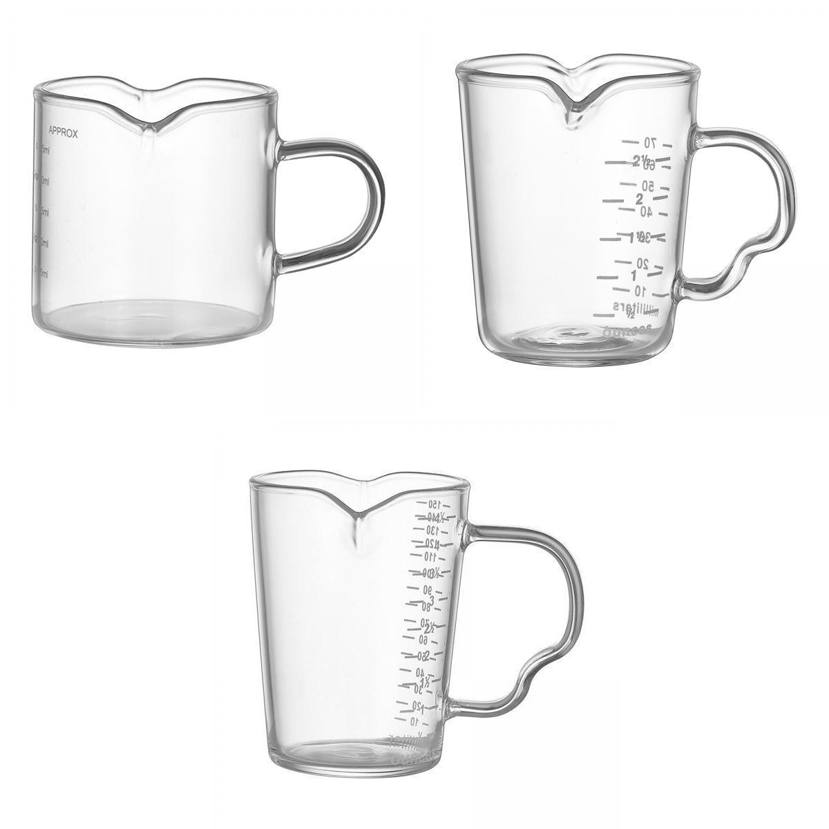 3Pcs  Measuring  Cafe   Coffee Ounce Cup