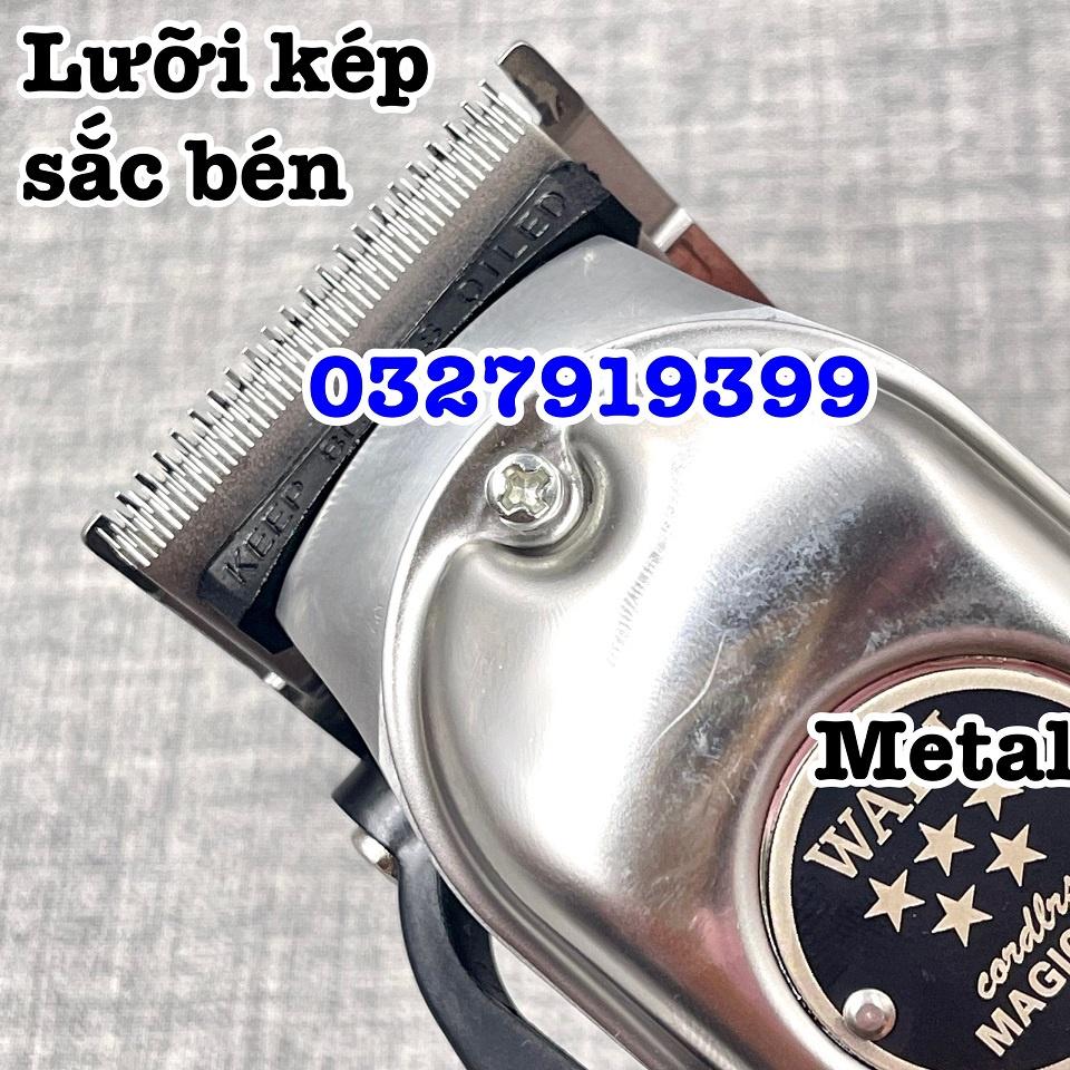 Tông đơ cắt tóc cao cấp WAHLL Metal 1919 - lưỡi kép bộ 8 cữ