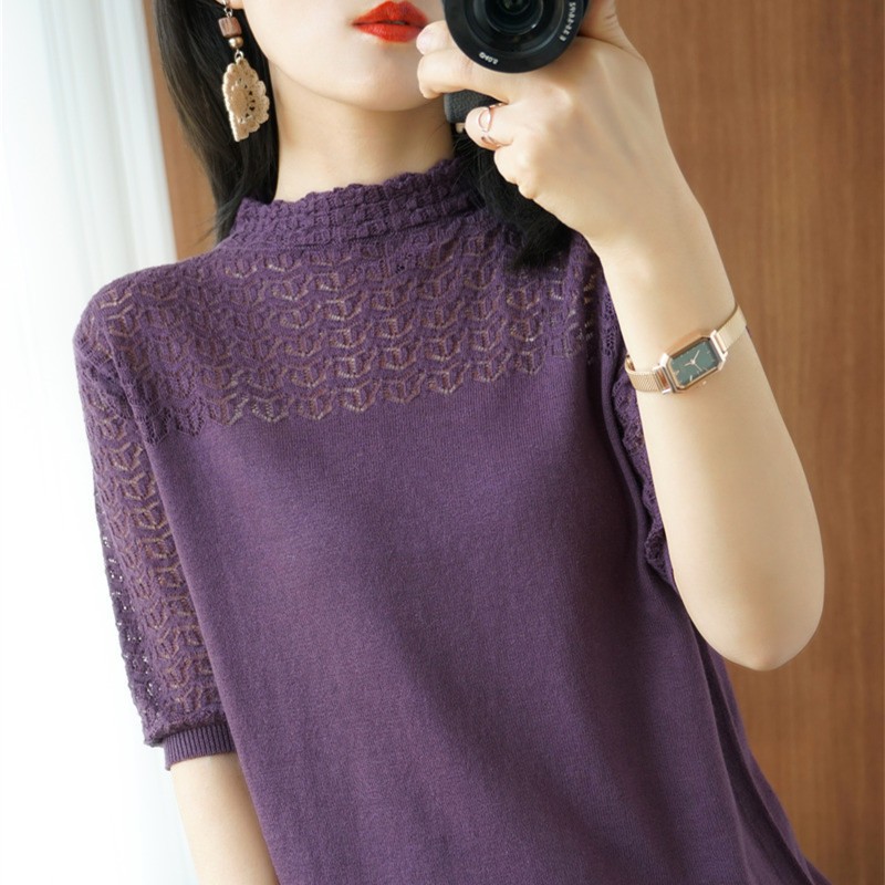 Áo Len Dệt Kim Cotton  Mỏng Thời Trang AL61 - Hàng Quảng Châu Cao Cấp