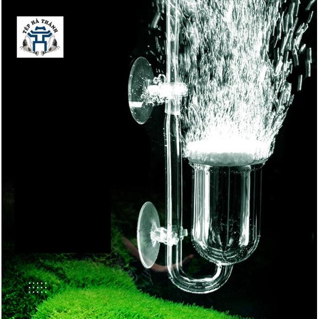 Cốc Sủi Oxy Siêu Mịn Bằng Thủy Tinh Cho Bể Cá Cảnh, Bể Thủy Sinh