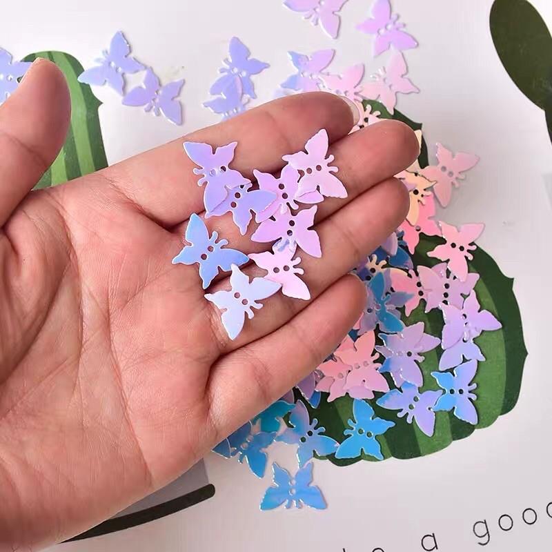 Hộp 30G Sequins Hình Bướm Trang Trí - Trường Thịnh Sài Gòn