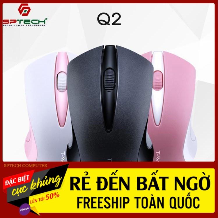 Chuột Không Dây  Mouse Không Dây Văn Phòng T-Wolf Q2 (BH 6 Tháng) SPTECH COMPUTER