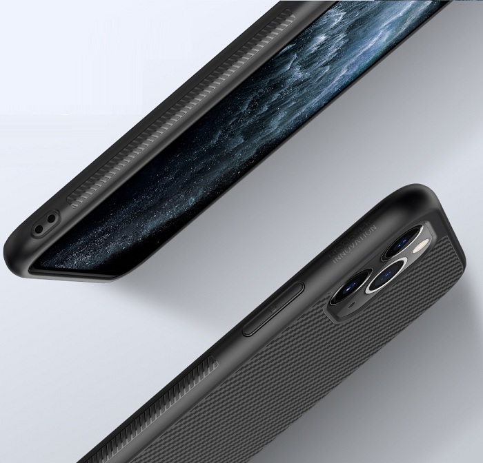 Ốp lưng dành cho iPhone 11 Pro Max vân carbon chính hãng Nillkin Synthetic Fiber