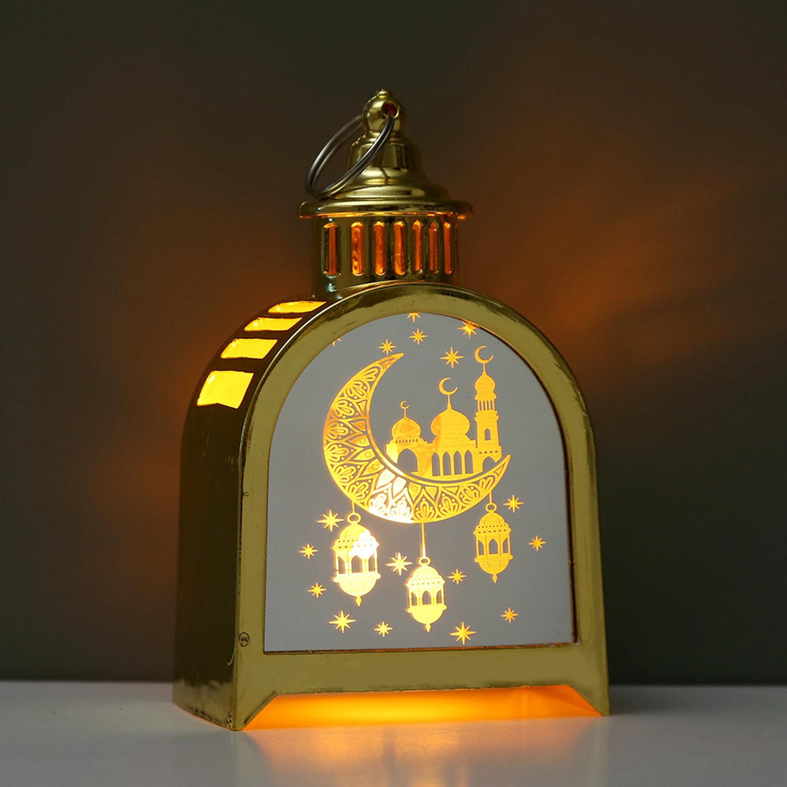 Vintage Style Ramadan Lantern Ornament Wind Lamp for Wedding Patio Yard