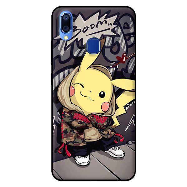 Ốp lưng in cho Vivo Y91 mẫu Pikachu - Hàng chính hãng