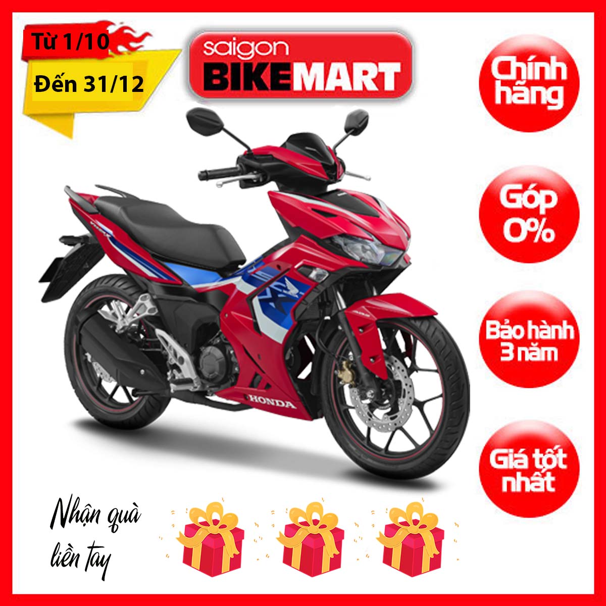 Xe máy Honda Winner X Phiên bản Thể Thao ABS Đỏ 2022