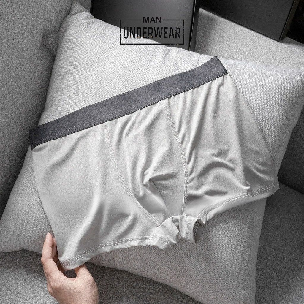 Quần lót nam, quần boxer nam cao cấp chất thun lạnh kháng khuẩn co giãn 4 chiều phong cách nam tính - BASIC