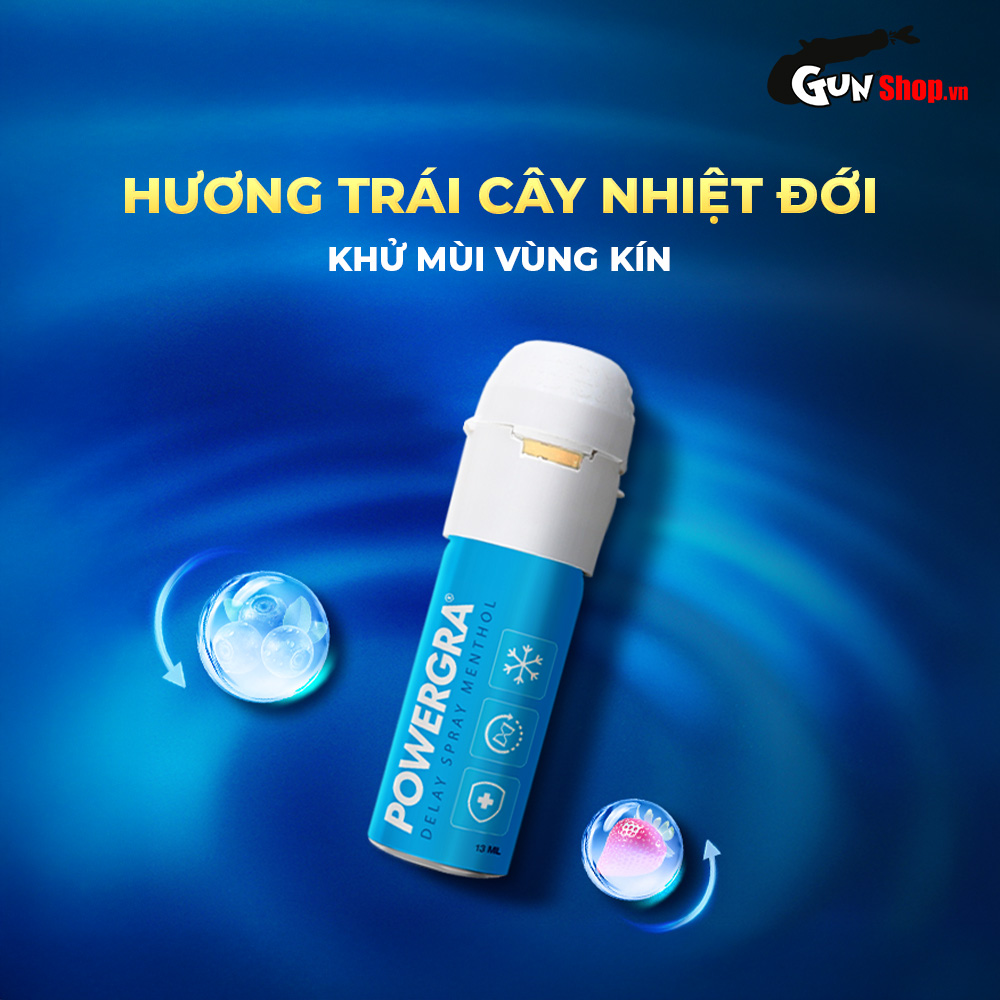 Chai xịt Mỹ Powergra Delay Spray Menthol - Chai 13ml